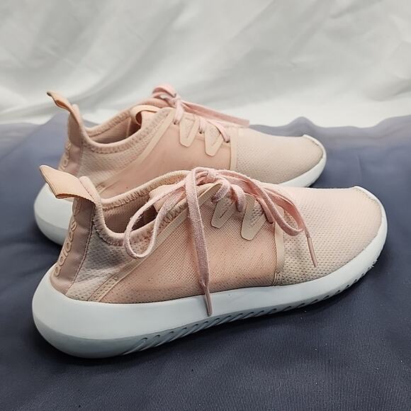 ADIDAS STYLE TUBULAR VIRAL 2 WOMAN 7.0 PINK MESH/FABRIC THICK RUBBER SOLES GUC - Picture 1 of 16